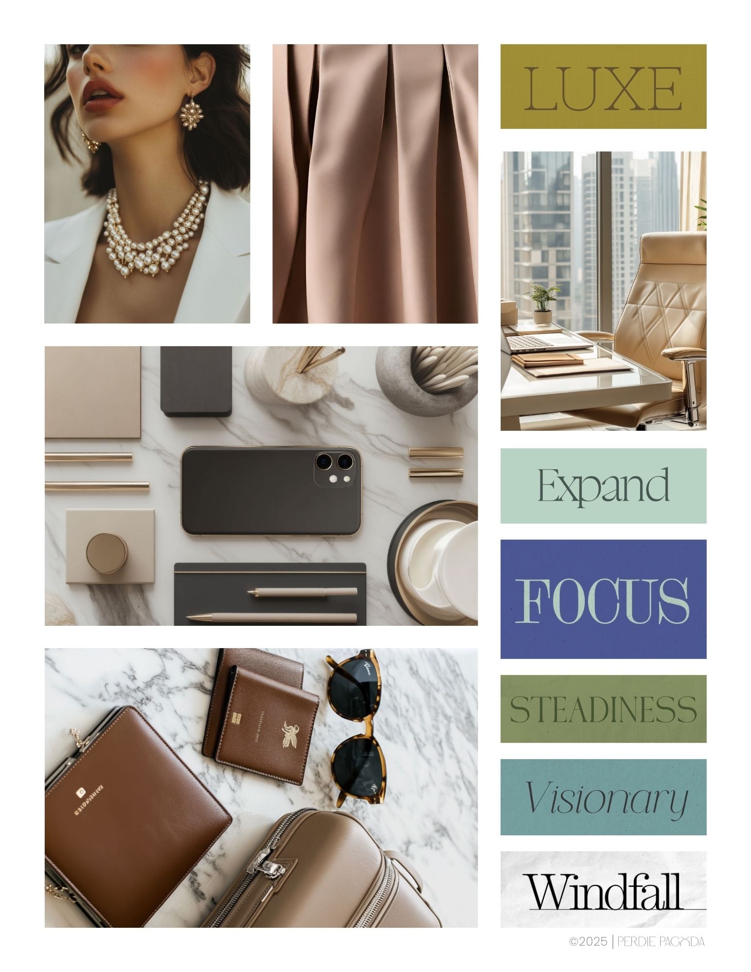 Video preview of the Money and Career Volume Two vision board kit, highlighting curated imagery, headlines, and affirmations centered on expansion, authority, and value-led success.